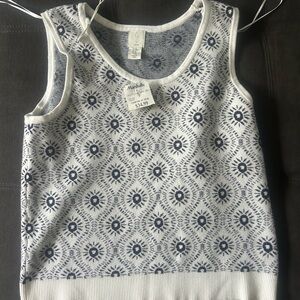 Joie Kids Sleeveless Top - Navy and White